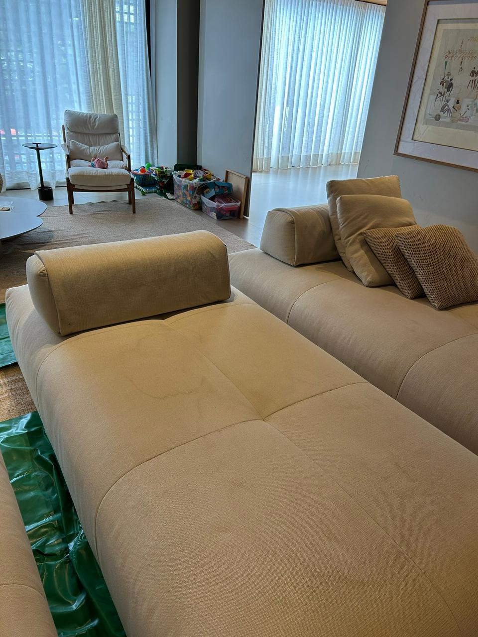 Sofá antes